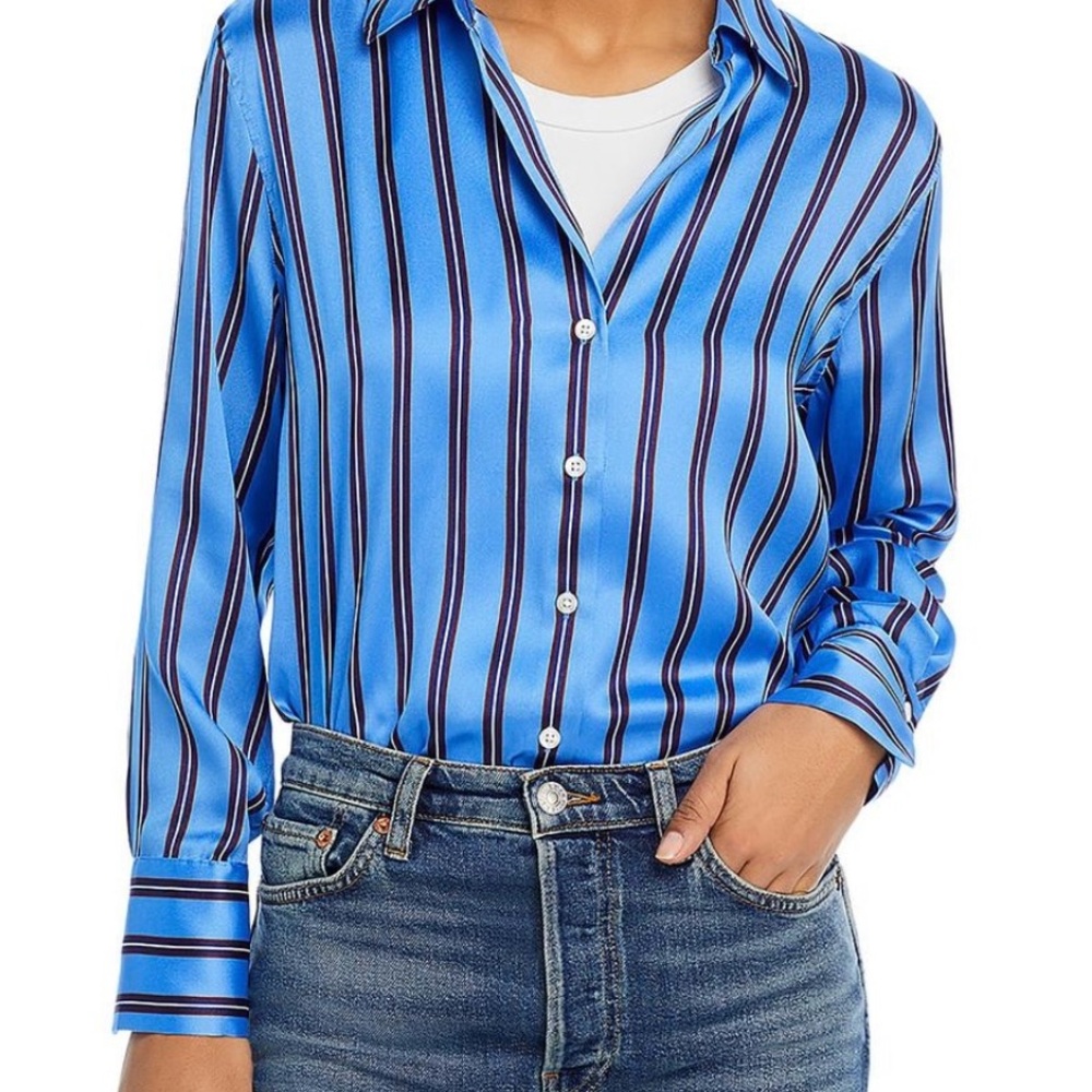NWT Rails Primrose Striped Button-Up Shirt - Picture 8 of 8